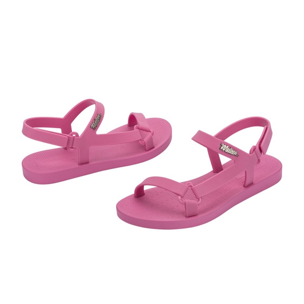 Mini Melissa Vibrant Pink Sandals